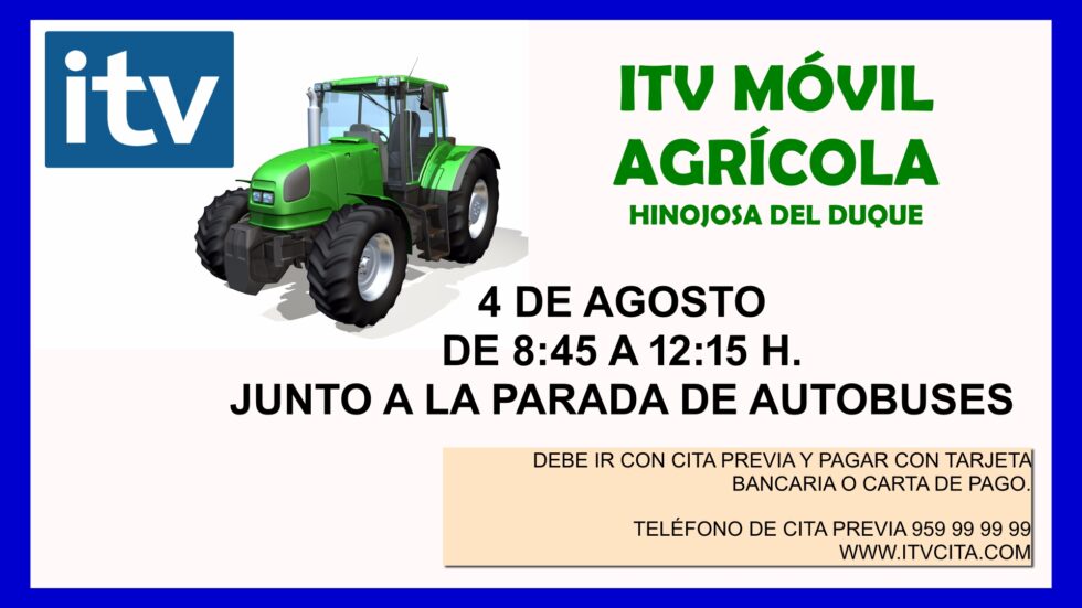 ITV MÓVIL AGRÍCOLA Ayuntamiento de Hinojosa del Duque