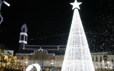 Inauguración del alumbrado de Navidad y Belén en la Plaza de la Catedral