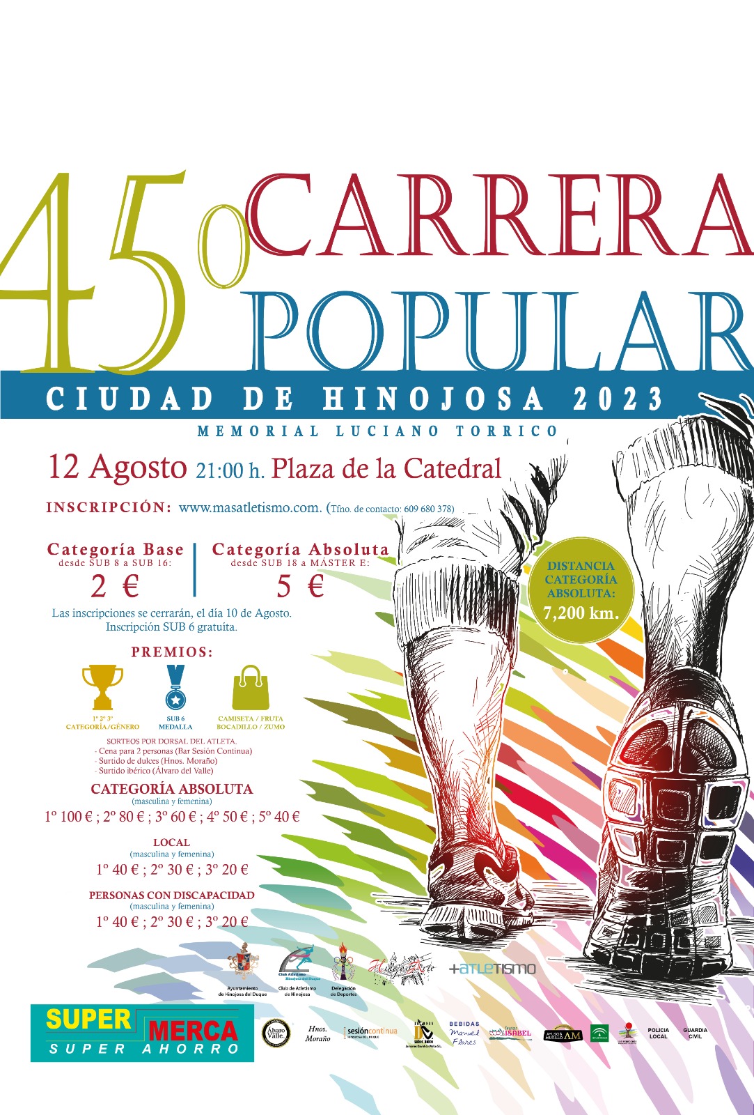 CARTEL CARRERA POPULAR HINOJOSA DEL DUQUE 2023