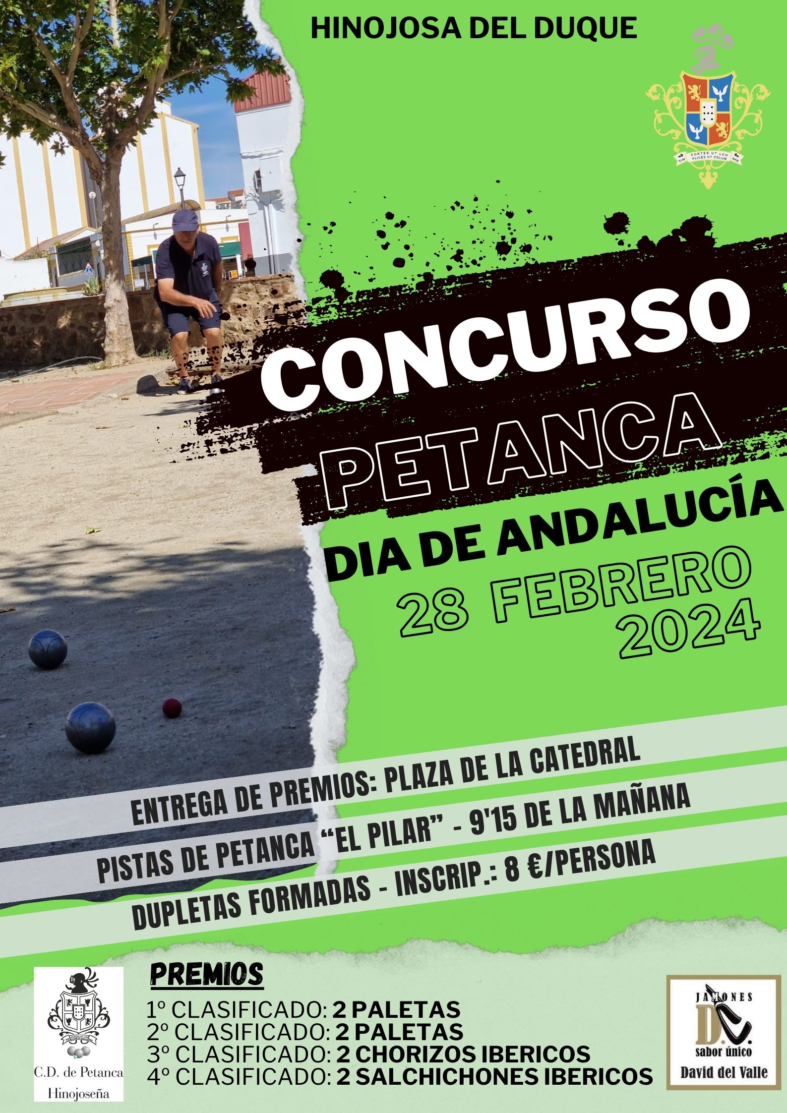 CARTEL CONCURSO DE PETANCA DIA DE ANDALUCIA 2024