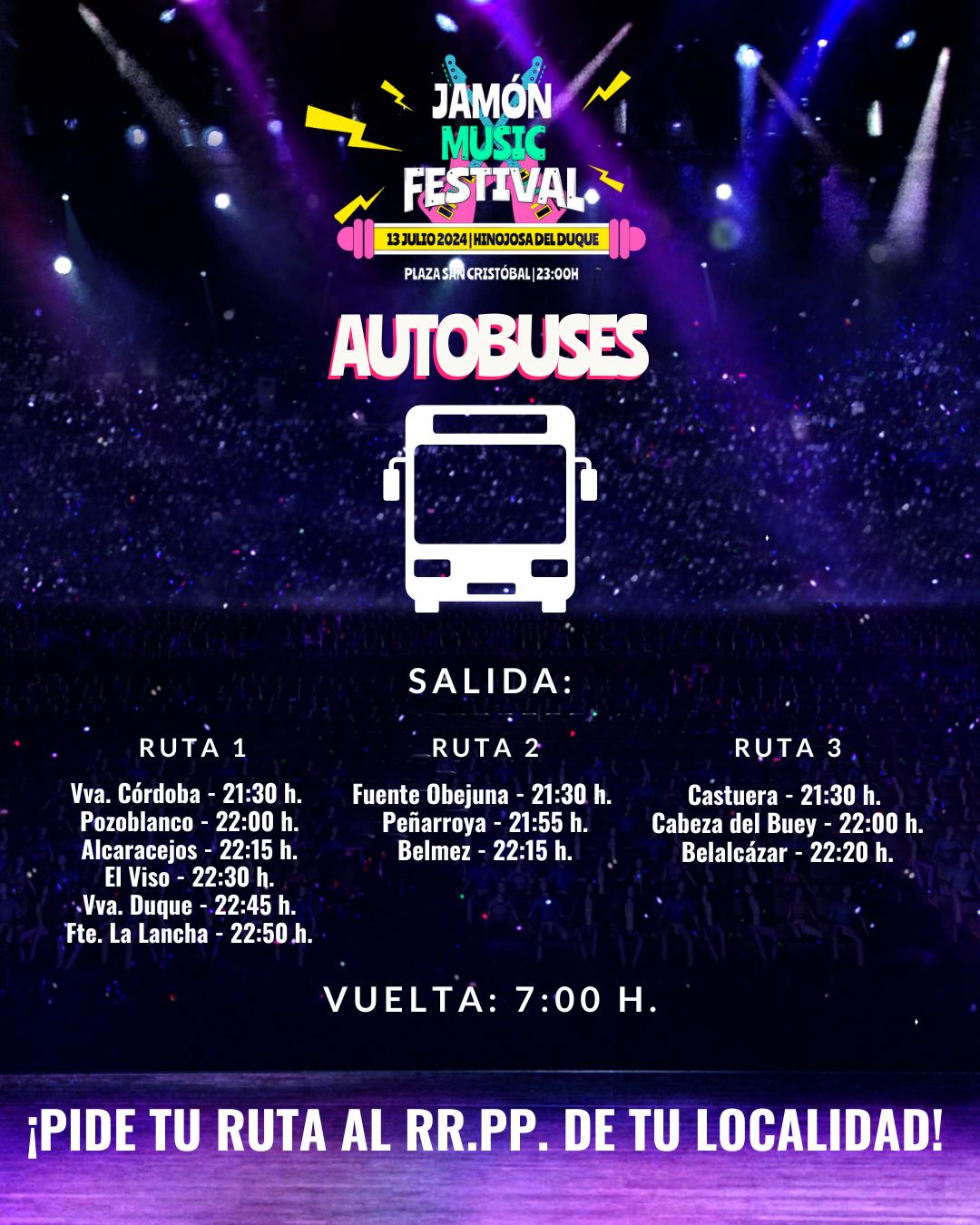 cartel rutas jamon music festival 2024