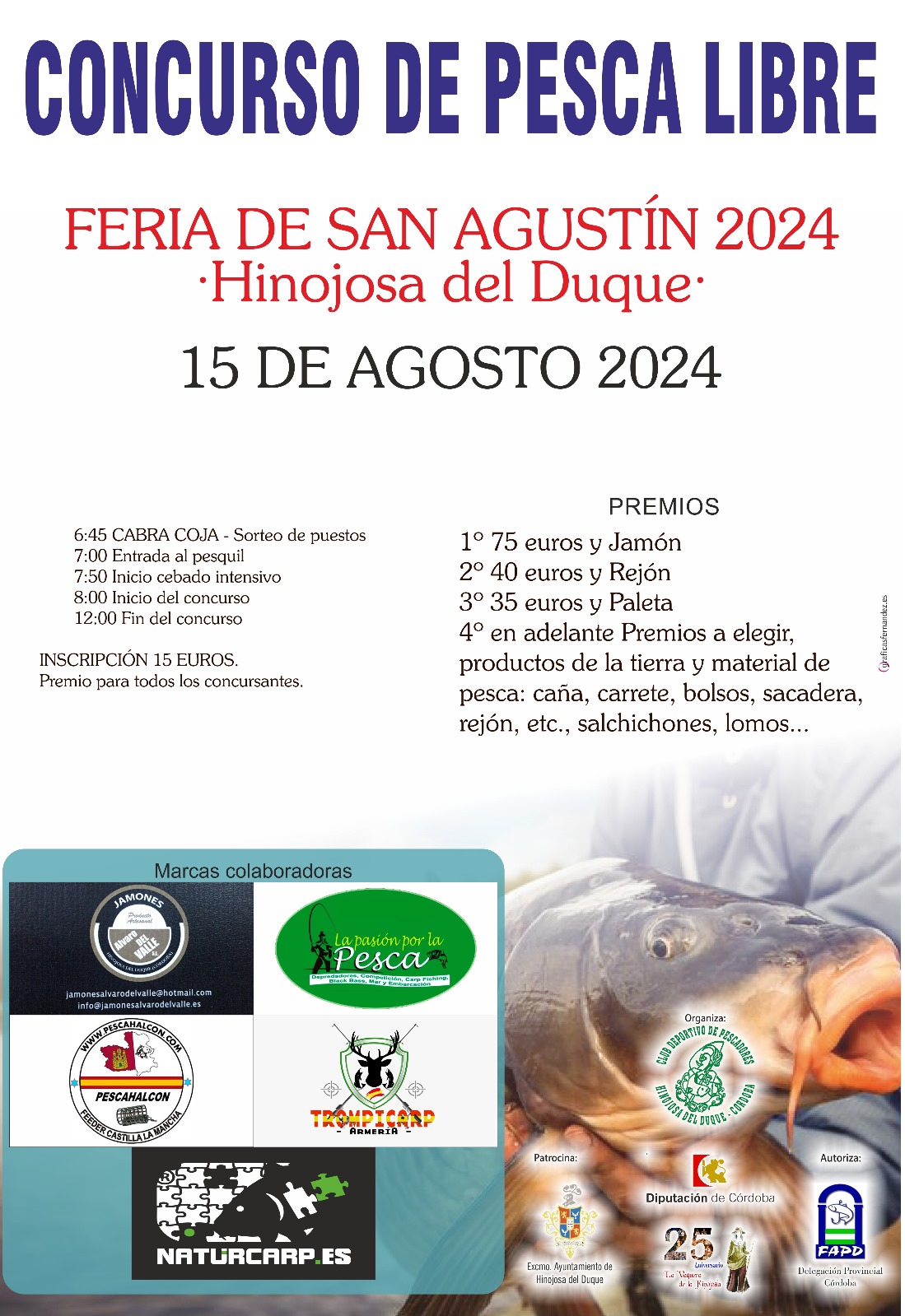 CARTEL CONCURSO PESCA FERIA 2024