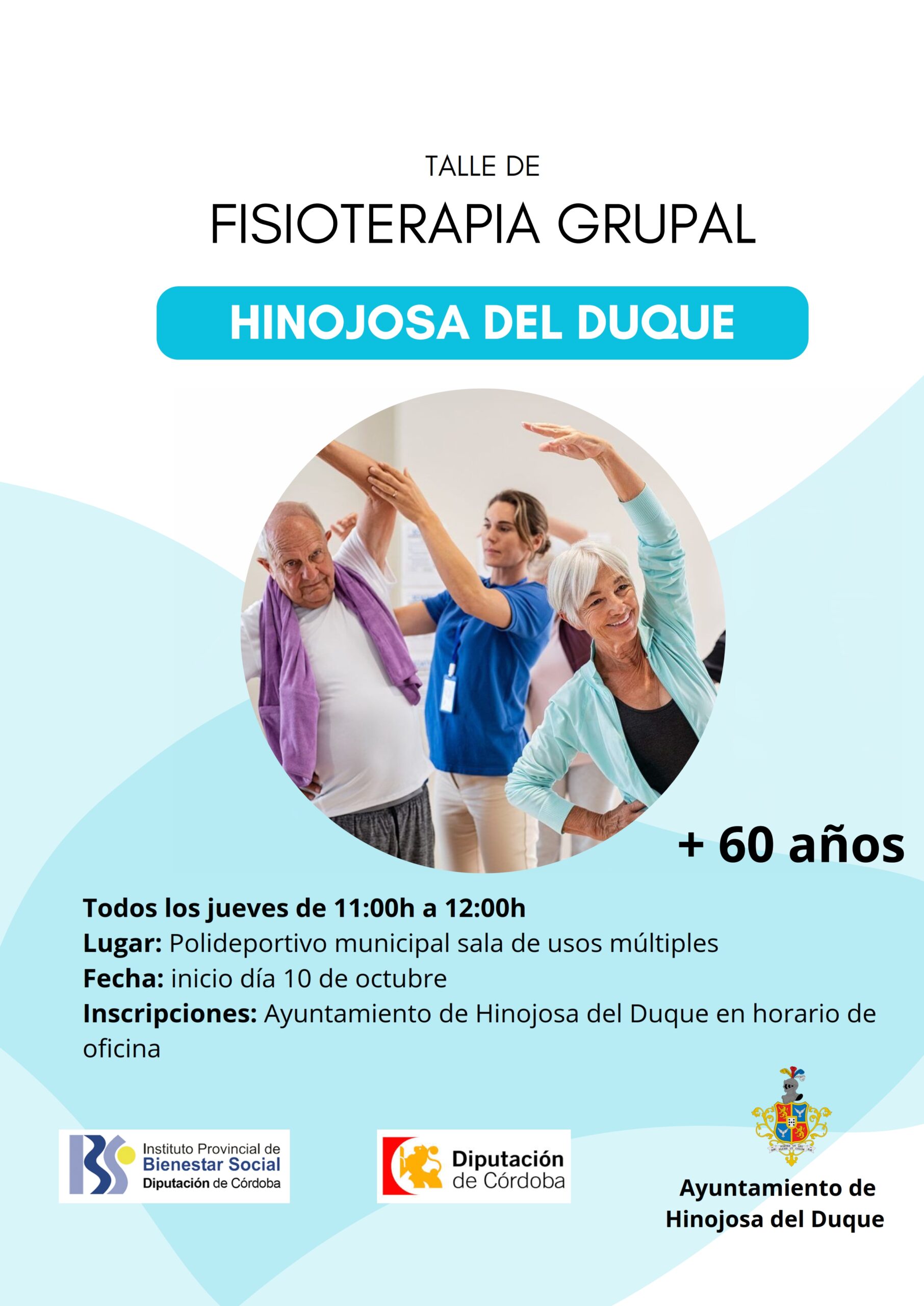 CARTEL TALLER FISIOTERAPIA GRUPAL OCTUBRE 2024