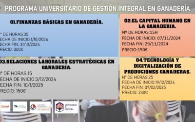 PROGRAMA UNIVERSITARIO DE GESTIÓN INTEGRAL EN GANADERÍA