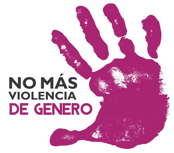 CARTEL SLOGAN NO MAS VIOLENCIA DE GENERO