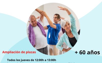 Taller de Fisioterapia Grupal, +60 años