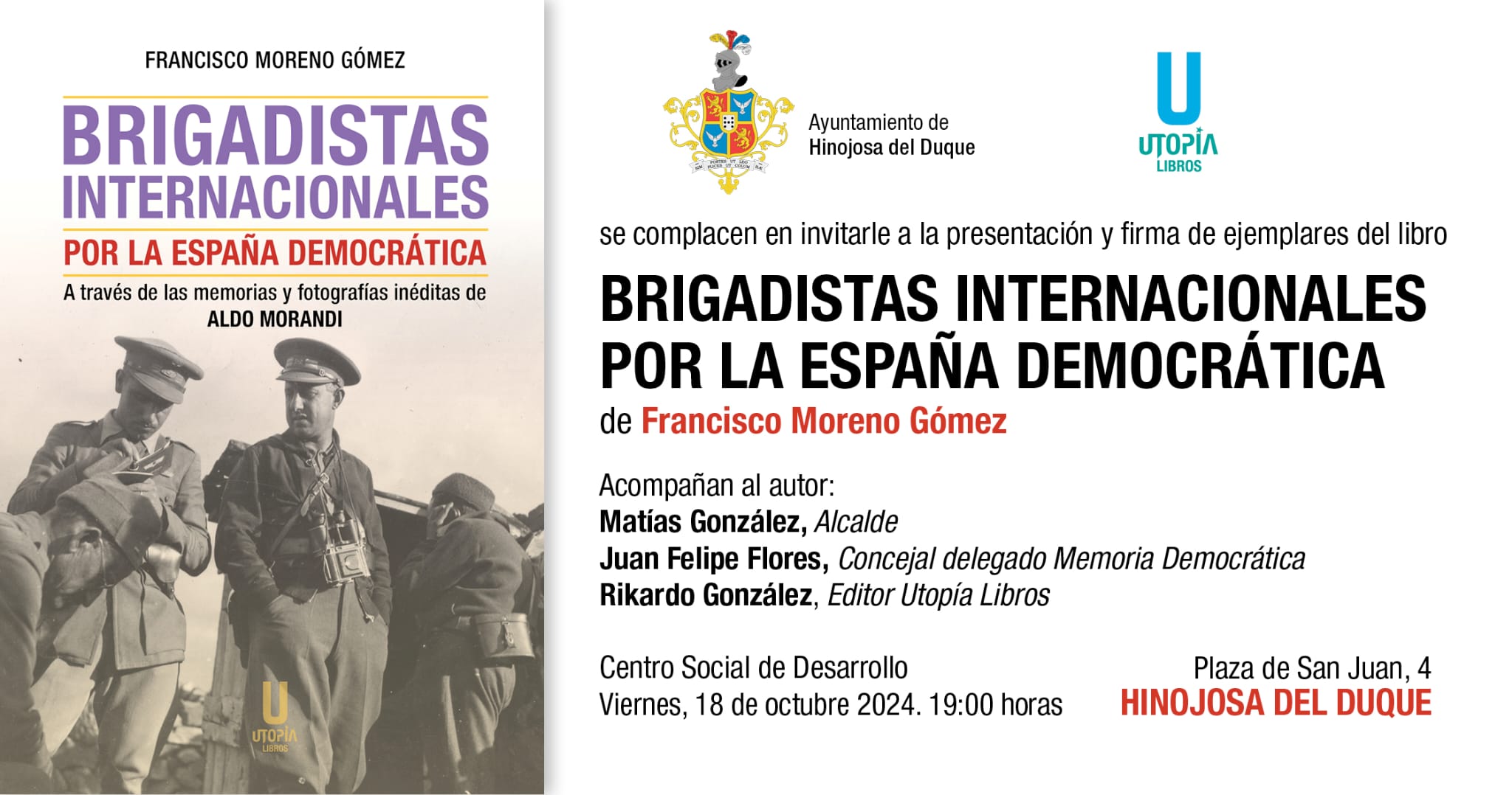 presentacion libro brigadistas internacionales