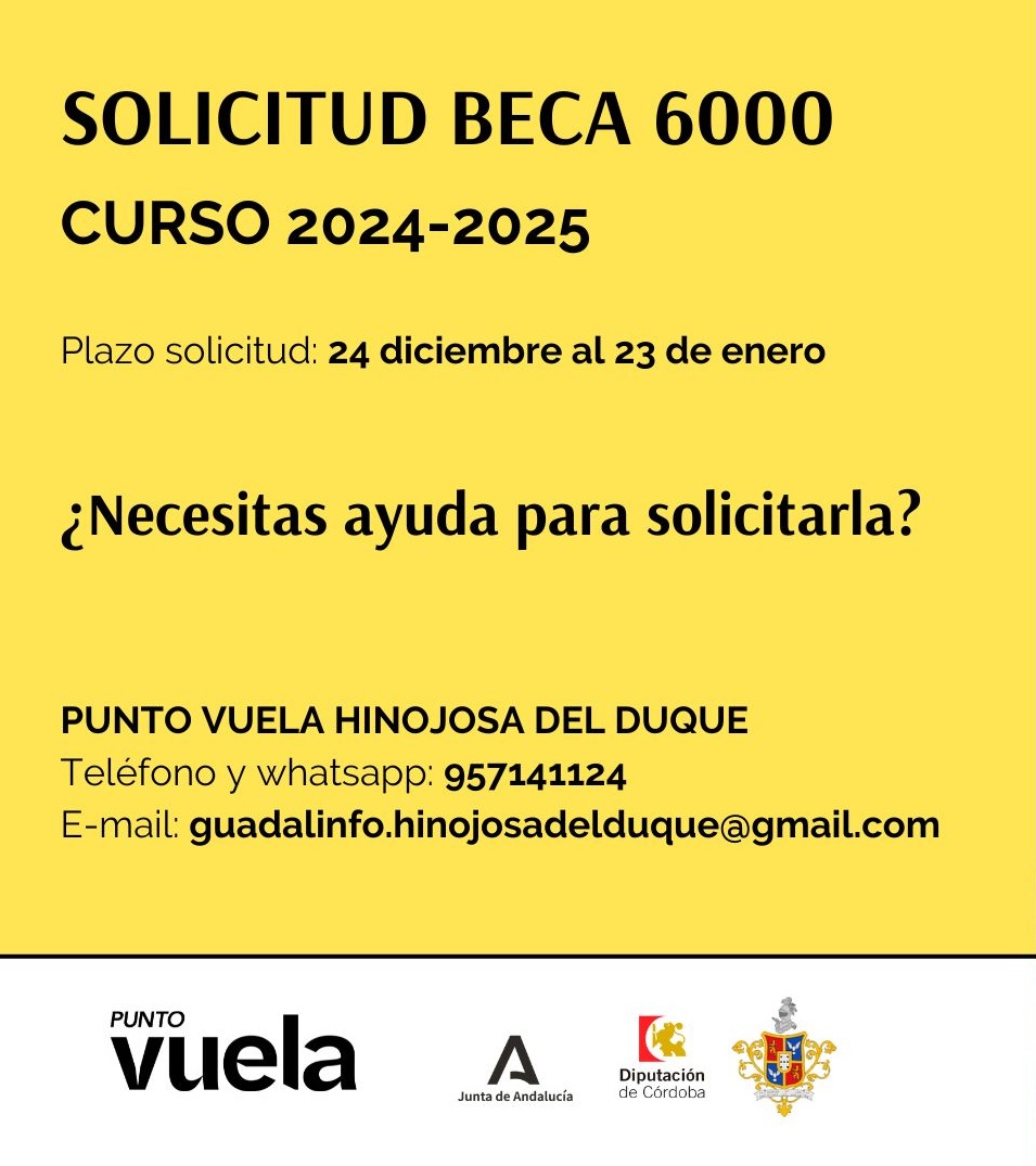 CARTEL BECA 6000