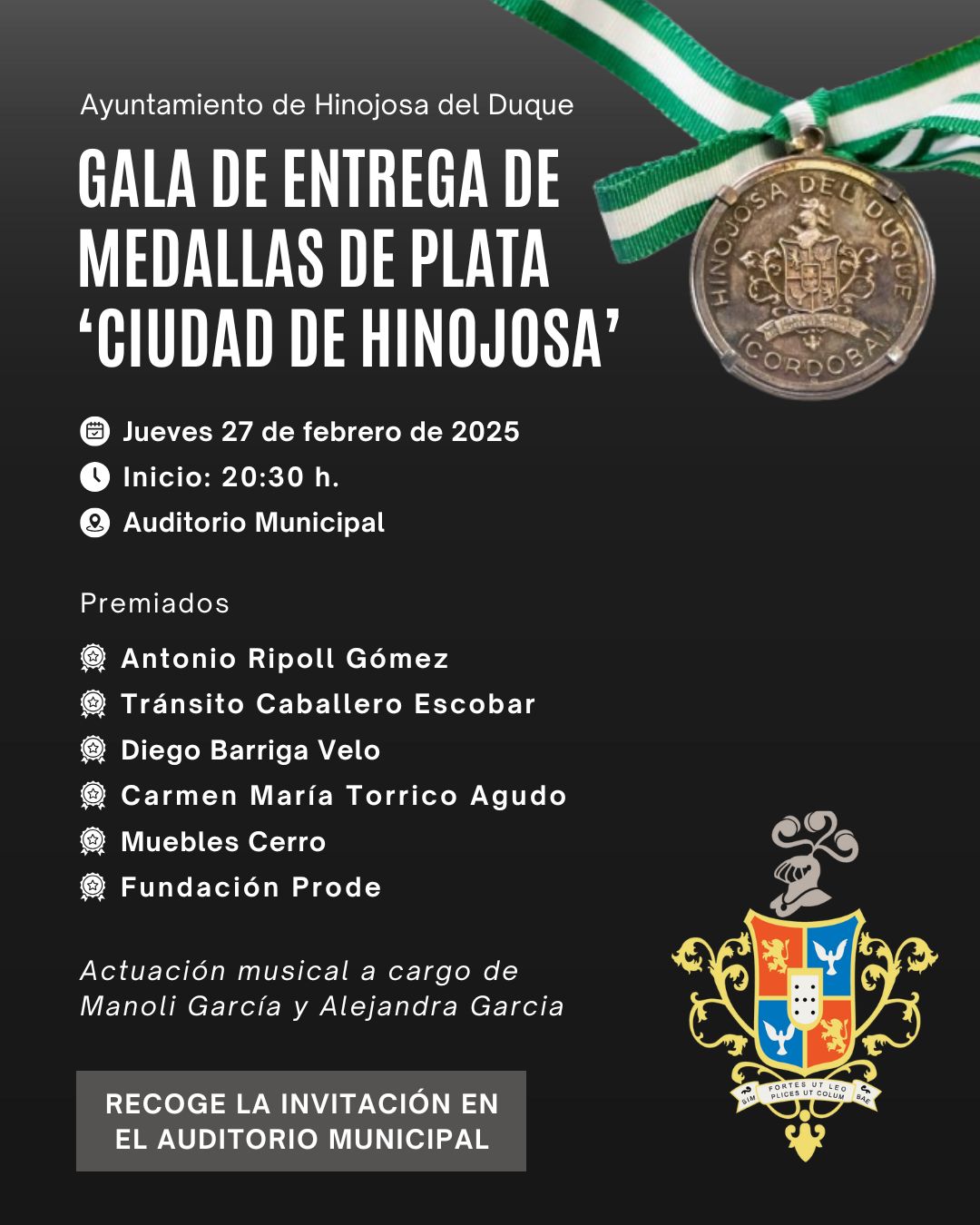 CARTEL GALA MEDALLAS DE PLATA