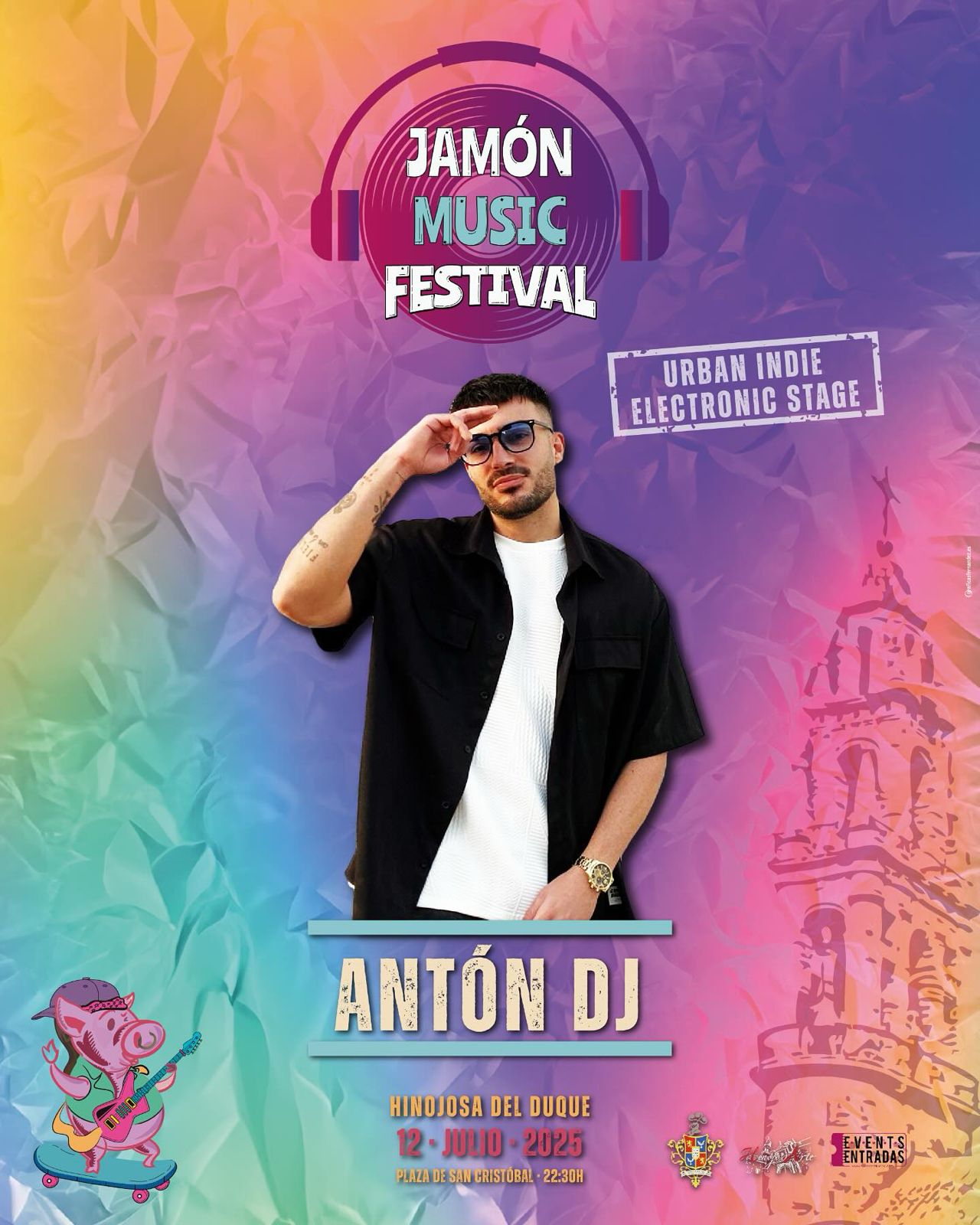CARTEL JAMON MUSIC FESTIVAL ANTON DJ